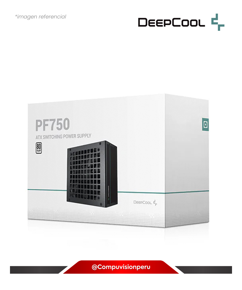 FUENTE 750W DEEPCOOL PF 750 80 PLUS WHITE R-PF750D-HA0B-US