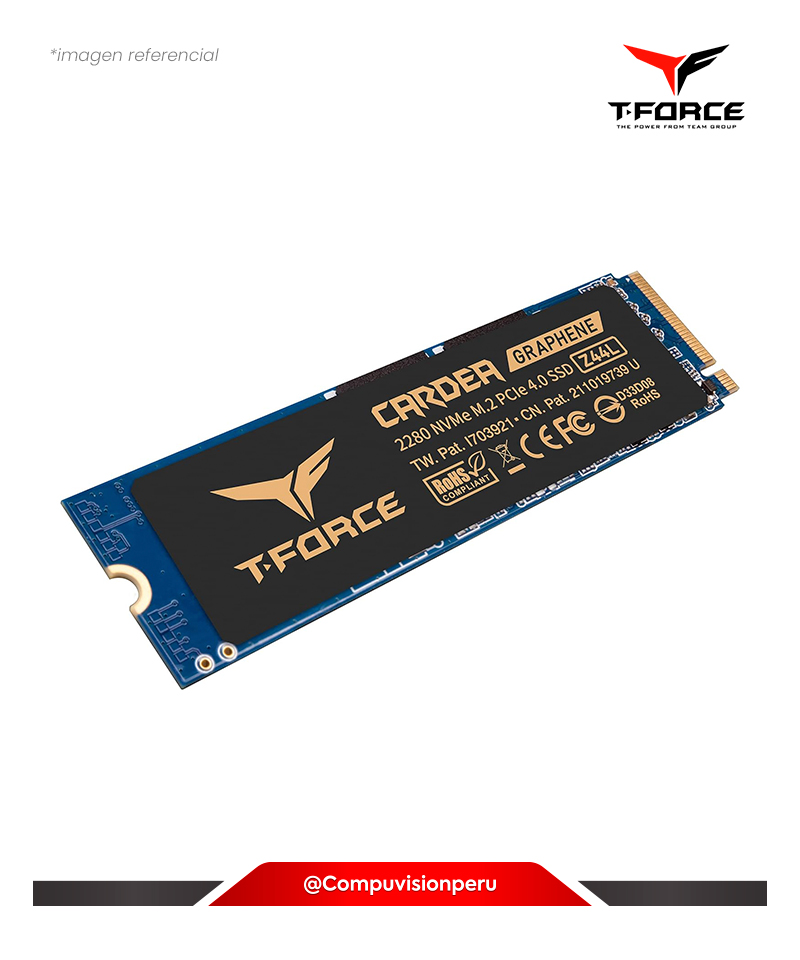 DISCO SOLIDOS SSD 500GB TEAM GROUP T-FORCE CARDEA Z44L M.2 2280 PCIE GEN4 X4 NVME 1.4 TM8FPL500G0C127