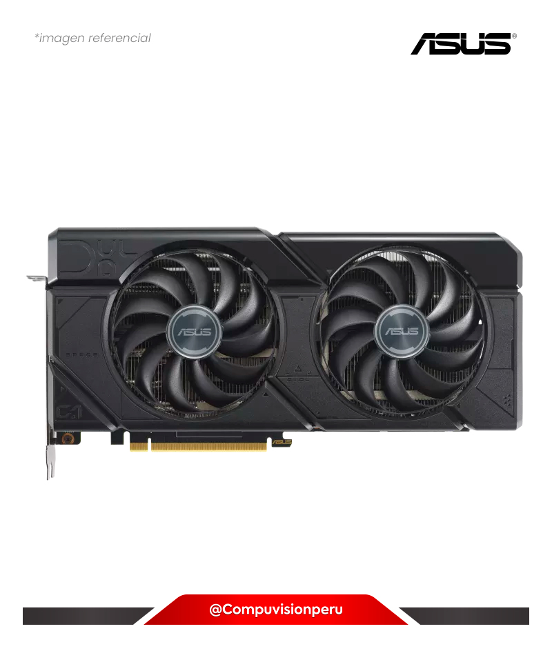 VIDEO ASUS DUAL RADEON RX 7800 XT OC EDITION 16GB GDDR6 STREAM PROCESSORS 3840 256-BIT HDMI DP DUAL-RX7800XT-O16G