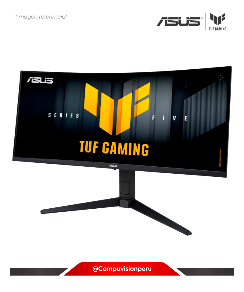 MONITOR 34 FAST VA ASUS TUF GAMING VG34WQL5A 4K WQHD 200HZ HD 400HZ 0.5MS VESA CURVED 1500R AMD FREESYNC SPEAKER 2W*2 HDMI DP USB