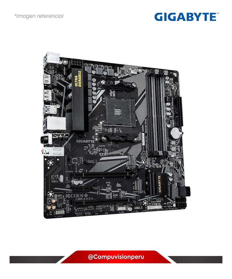 PLACA GIGABYTE B550M DS3H AC R2 AM4 AMD B550 DDR4 WIRELESS BLUETOOTH M.2 SATA 6GB M-ATX