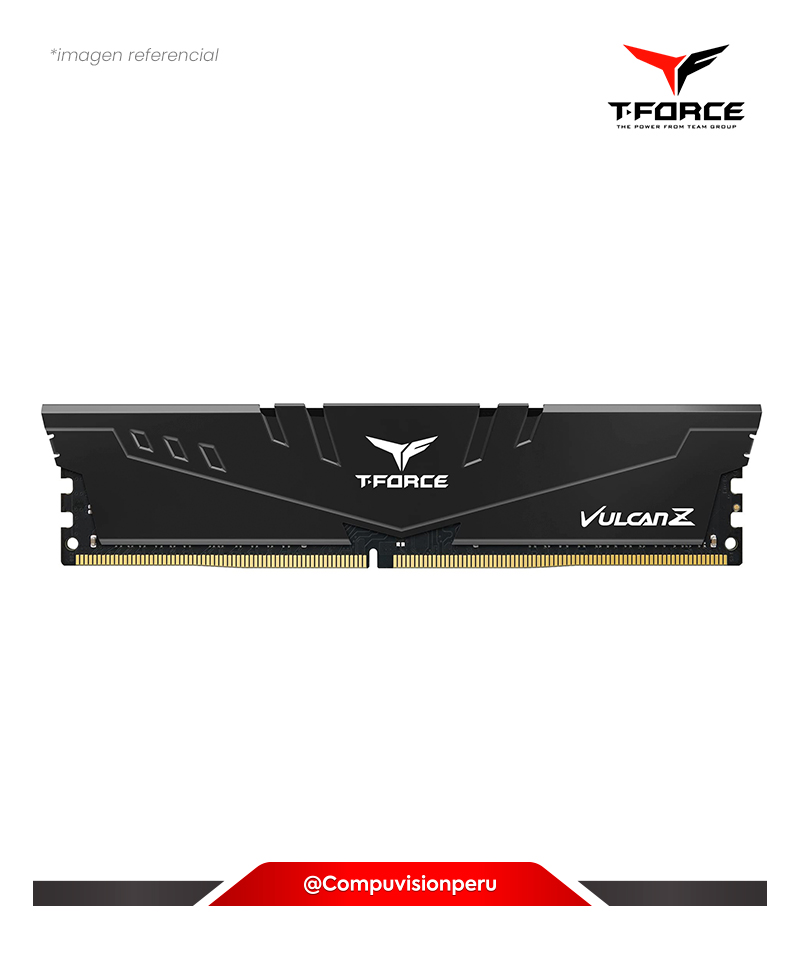 MEMORIA 8GB DDR4 3200MHZ TEAMGROUP T-FORCE VULCAN Z BLACK CL-16 1.35V TLZGD48G3200HC16F01