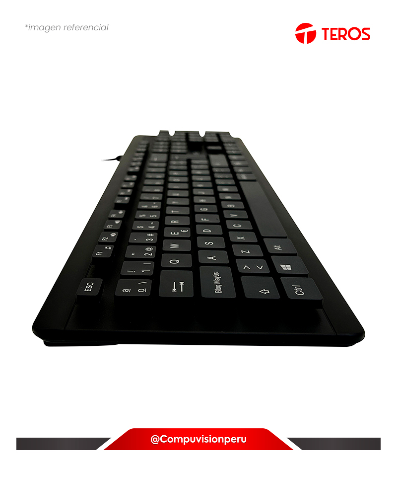 TECLADO TEROS TE-4065N BLACK USB