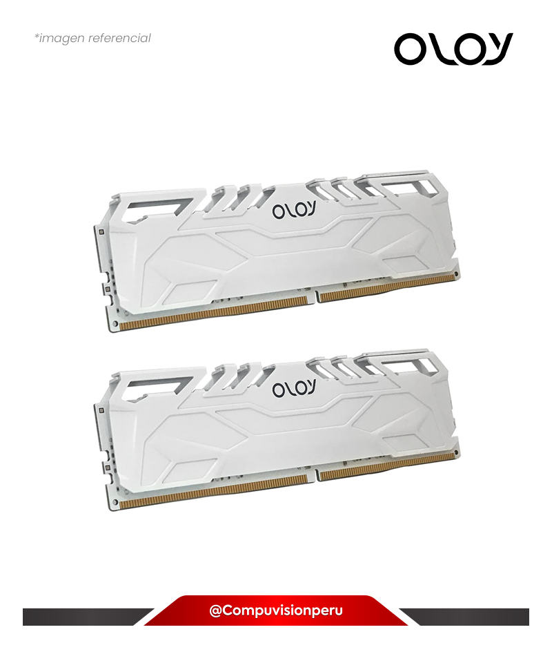 MEMORIA 16GB DDR4 BUS 3200MHZ OLOY OWL WHITE CL16 1.35V MD4U1632161BHWDA-1