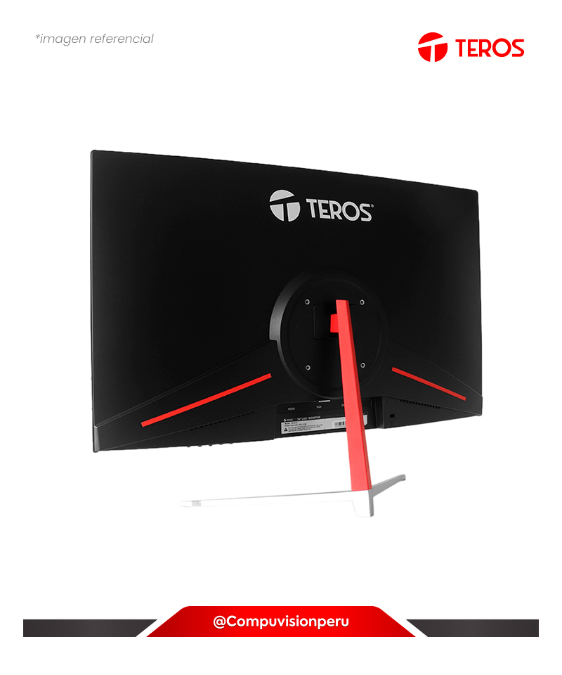 MONITOR 24 FHD VA TEROS TE-2402S CURVO R3000 1080P 1MS 100HZ VGA HDMI