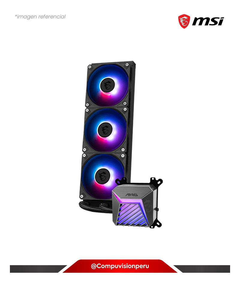 COOLER DE CPU MSI MAG CORELIQUID A15 360 ALUMINUM INTEL AMD EPDM + IIR ARGB GEN2