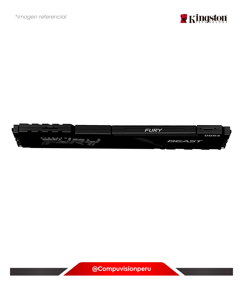 MEMORIA 16GB DDR4 BUS 3200MHZ KINGSTON FURY BEAST BLACK CL16 1.35V KF432C16BBK2/32