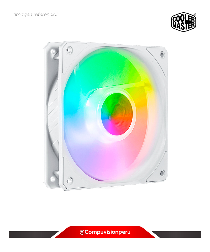 COOLER DE CPU COOLER MASTER SICKLEFLOW 120 WHITE ARGB 3IN1 ARGB C/CONTROLADOR MFX-B2DW-183PA-R1 4719512107027