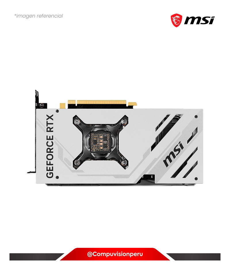 VIDEO MSI GEFORCE RTX 4070 SUPER 12G VENTUS 2X WHITE OC 12GB GDDR6X 192-BIT HDMI DP