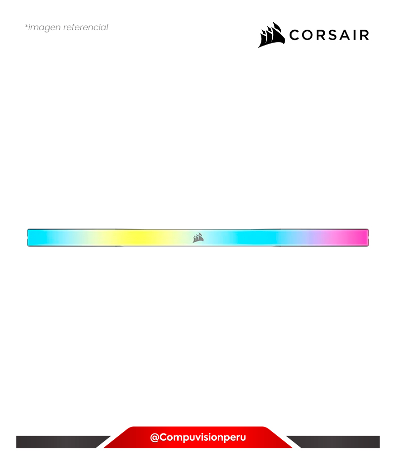 MEMORIA 16GB DDR5 BUS 6000MHZ CORSAIR VENGEANCE RGB GRAY CL26 1.36V CMH32GX5M2M6000Z36-1