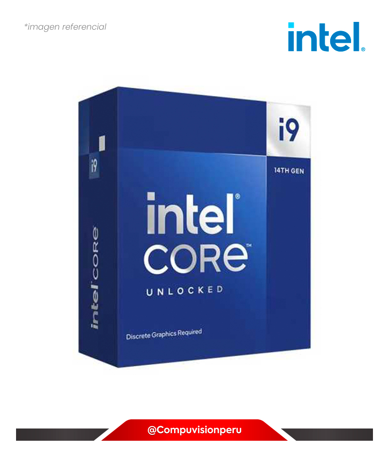 CPU INTEL CORE I9-14900KF 24N 32TH 36MB LGA 1700 3.2GHZ S/G TURBO CORE 6.00GHZ TPD 125W (14th gen)
