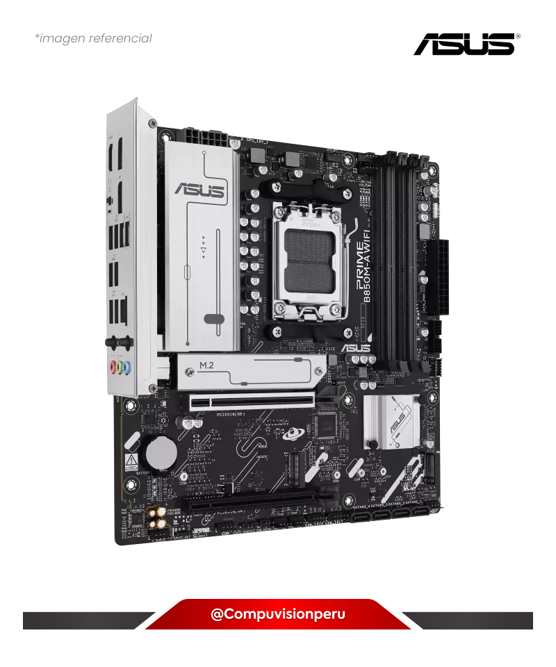 PLACA ASUS PRIME B850M-A WIFI AM5 AMD B850 DDR5 HDMI DP M.2 SATA 6GB BLUETOOTH M-ATX