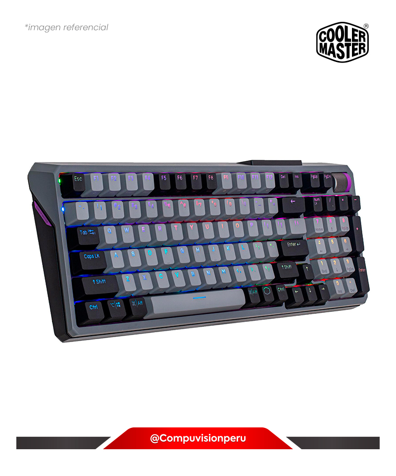 TECLADO COOLER MASTER MK770 BLACK GREY HYBRID WIRELESS KAIL BOX V2 SWITCH WIRED 2.4GHZ BLUETOOTH MK-770-GKKW1-US
