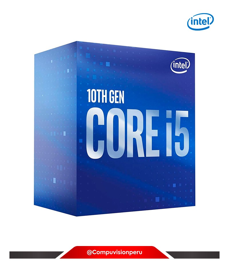 CPU INTEL I5-10400 10MA GENERACIÓN 6/12TH 2.90GHZ TURBO CORE 4.30GHZ 65W  LGA 1200