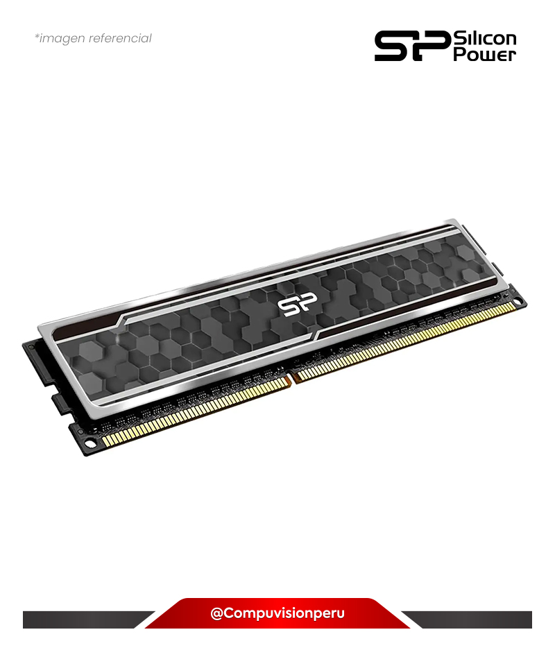 MEMORIA 16GB DDR4 BUS 3200MHZ SILICON POWER GRAY CL16 1.35V SP032GXLZU320BDAJ7