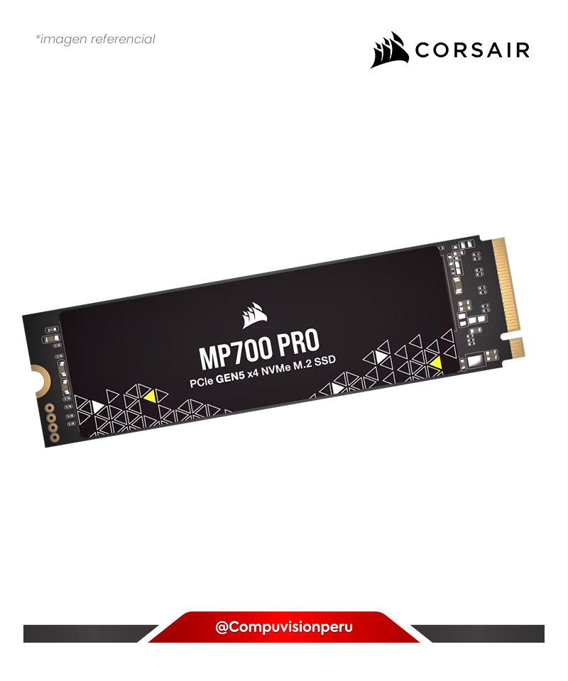 DISCO SOLIDO SSD 2TB CORSAIR MP700 PRO PCIEX GEN5 X4 NVME 2.0 M.2 2280 TLC NAND CSSD-F2000GBMP700PNH
