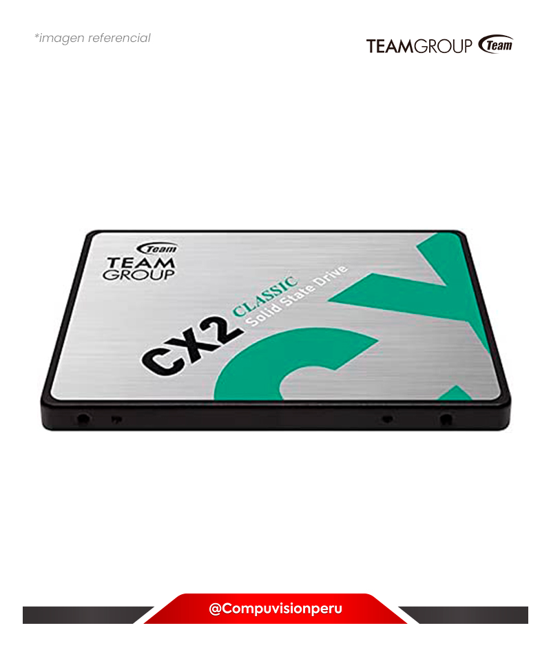 DISCO SOLIDO SSD 512GB TEAM GROUP CX2 2.5 SATA 6GB 3D NAND T253X6512G0C101 765441051935
