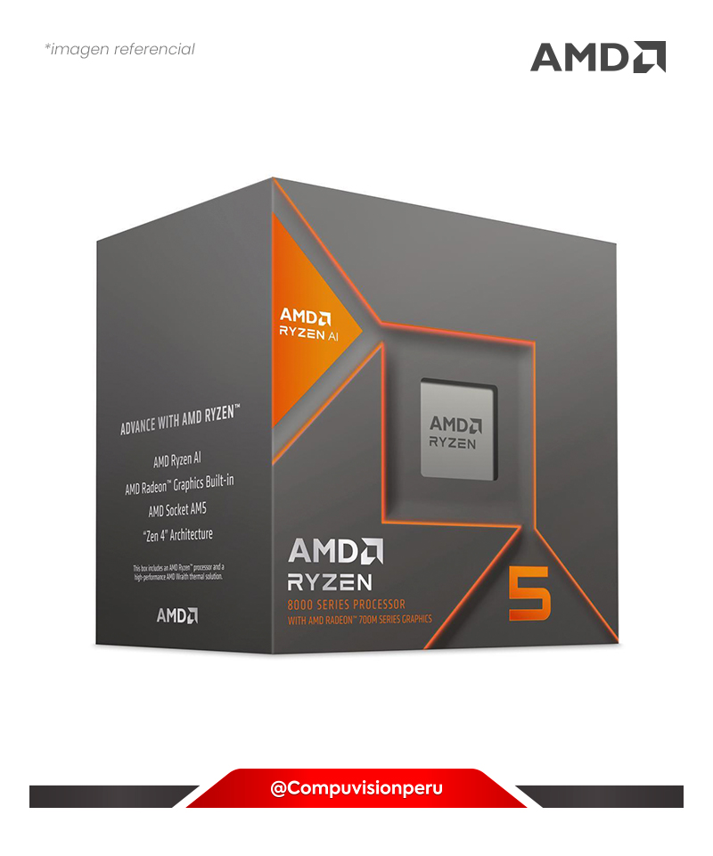 CPU AMD RYZEN 5 8600G 4.30GHZ 6N 12TH 22MB AMD RADEON 760M TURBO CORE 5.0GHZ