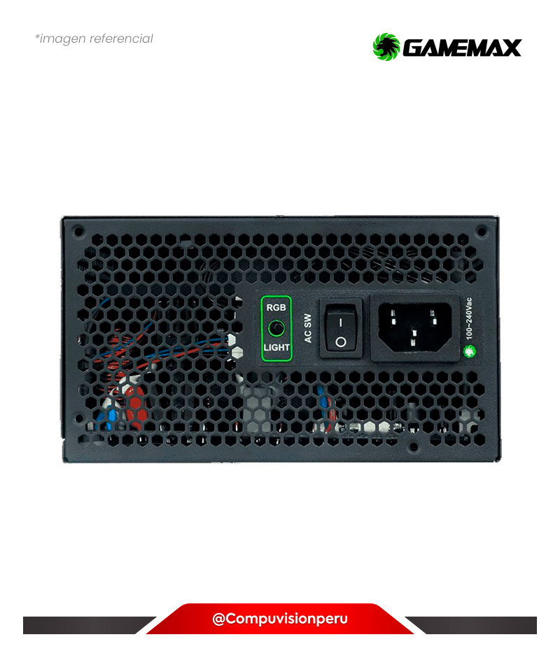 FUENTE 850W GAMEMAX RGB POWER SUPPLY 850W-RGB-850