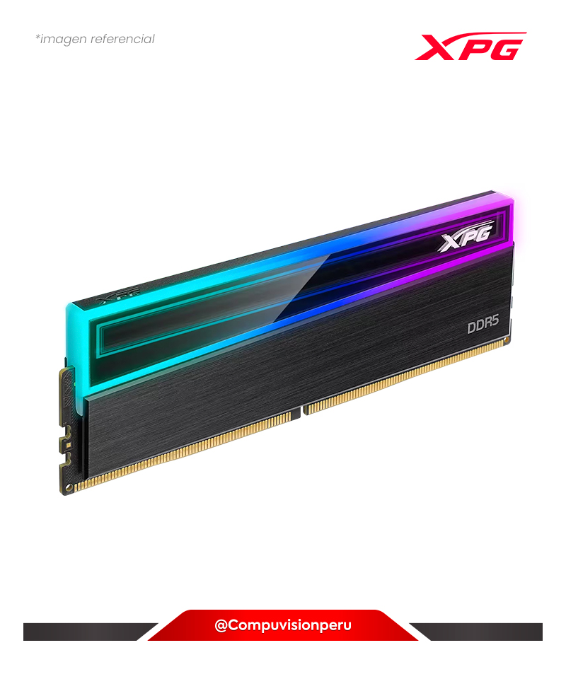 MEMORIA 16GB DDR5 BUS 5600MHZ A-DATA XPG NOVAKEY BLACK RGB CL46 1.10V AMD EXPO INTEL XMP 3.0 AX5U5600C4616G-DCNKRBK(1)