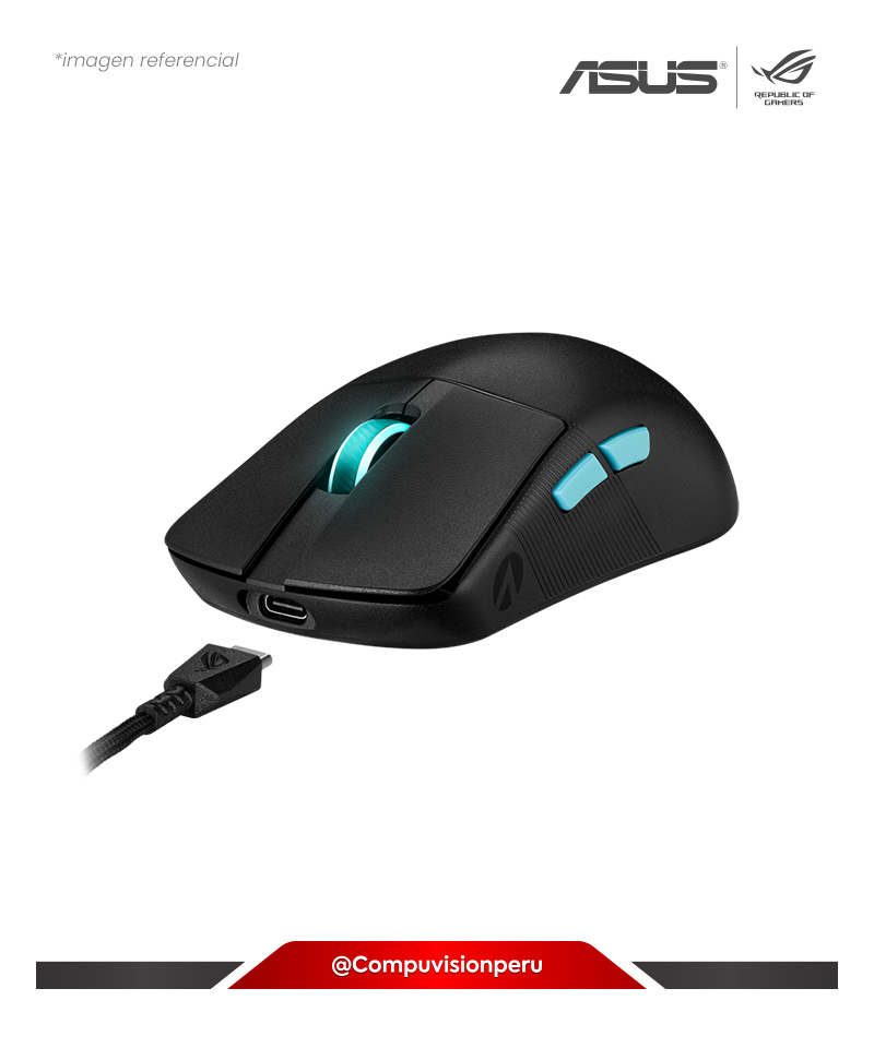 MOUSE ASUS P713 ROG HARPE ACE AIM LAB EDITION BLACK USB 2.0 BLUETOOTH RF 2.4GHZ 36000DPI
